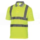 DELTA PLUS - Polo manga corta poliester amarillo fluorescente talla M