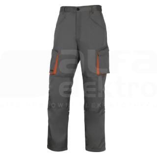DELTA PLUS - Pantalón de trabajo Mach2 de poliéster/algodón talla M gris-naranja