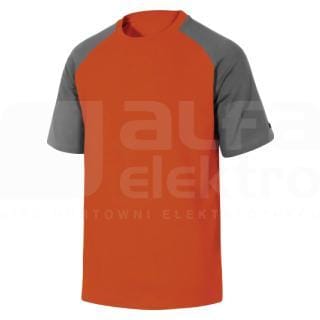 DELTA PLUS - Camiseta 100% algodón talla L gris-naranja