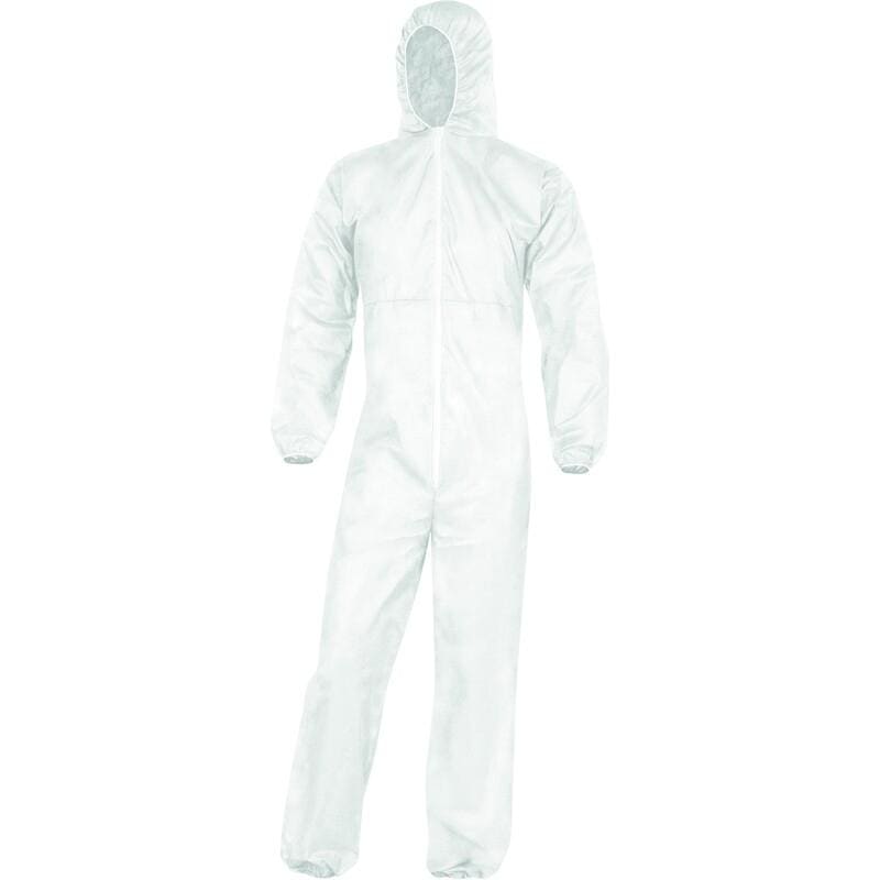 DELTA PLUS - BUZO POLIPROPILENO BLANCO CON CAPUCHA XL