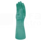 DELTA PLUS - Juego guante nitrilo flocado 40cm verde 8/9 (1 par)