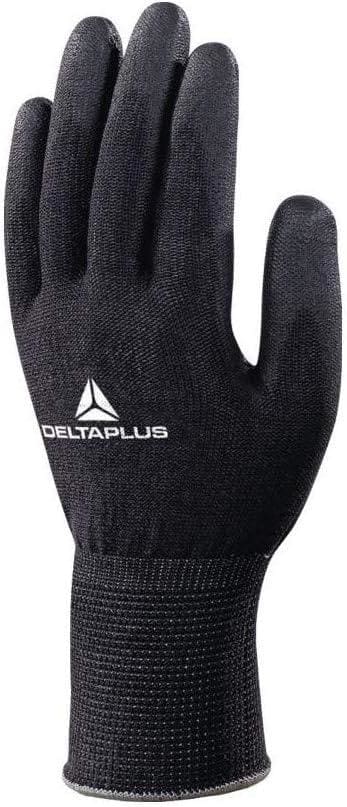 DELTA PLUS - Juego guante venicut59 poliuretano talla 8 negro (1 par)