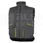 DELTA PLUS - Chaleco multibolsillos de poliéster/algodón talla L gris-verde