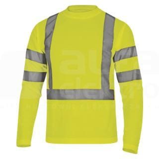 DELTA PLUS - Camiseta HV mangas largas STAR malla piqué amarillo fluo 3XL
