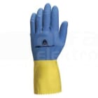 DELTA PLUS - Guante limpieza de latex azul/amarillo 30cm talla 8,5