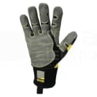 DELTA PLUS - Juego guante poliester poliuretano pvc amarillo talla 8 (1par)