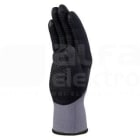 DELTA PLUS - Juego guante poliamida spandex talla 9 gris/negro (1 par)