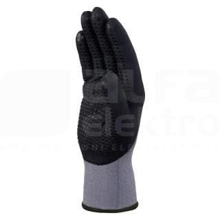 DELTA PLUS - Juego guante poliamida spandex talla 10 gris/negro 1 par