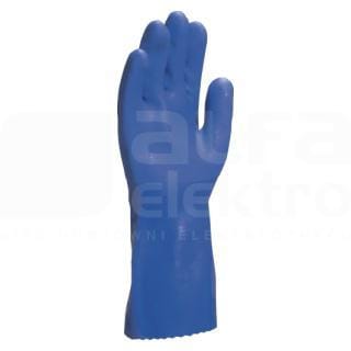DELTA PLUS - Juego guante pvc hidrocarburo azul talla 10 (1 par)