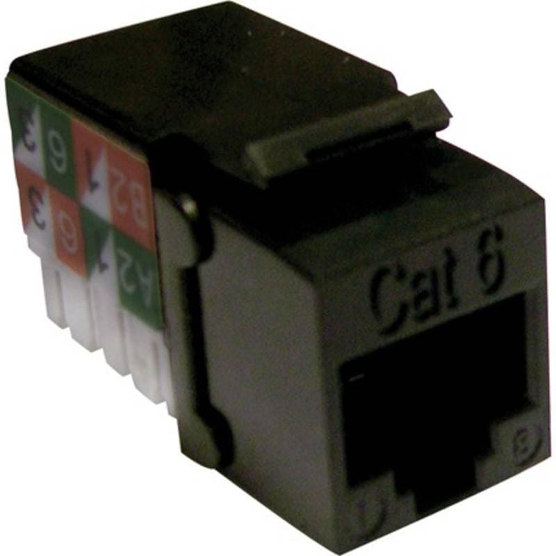 EXCEL - EXCEL CAT6 UTP KEYSTONE JACK 90DEG-BLACK