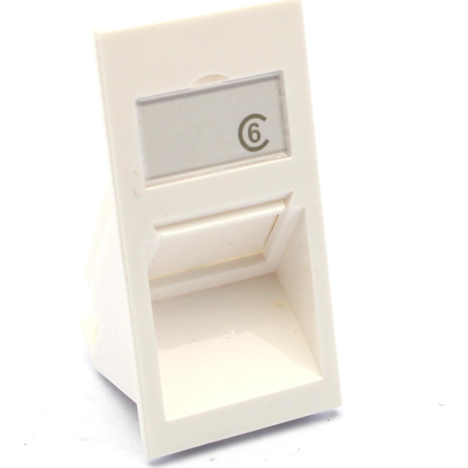 EXCEL - ADAPTADOR KEYSTONE 50X25MM INCLINADO BLANCO