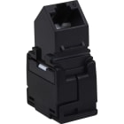 EXCEL - EXCEL CAT6 ANGLED UTP TOOLLESS JACK 180DEG-BLACK