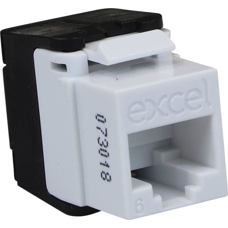 EXCEL - TOMA KEYSTONE CAT.6 UTP TOOL-LESS BLANCO