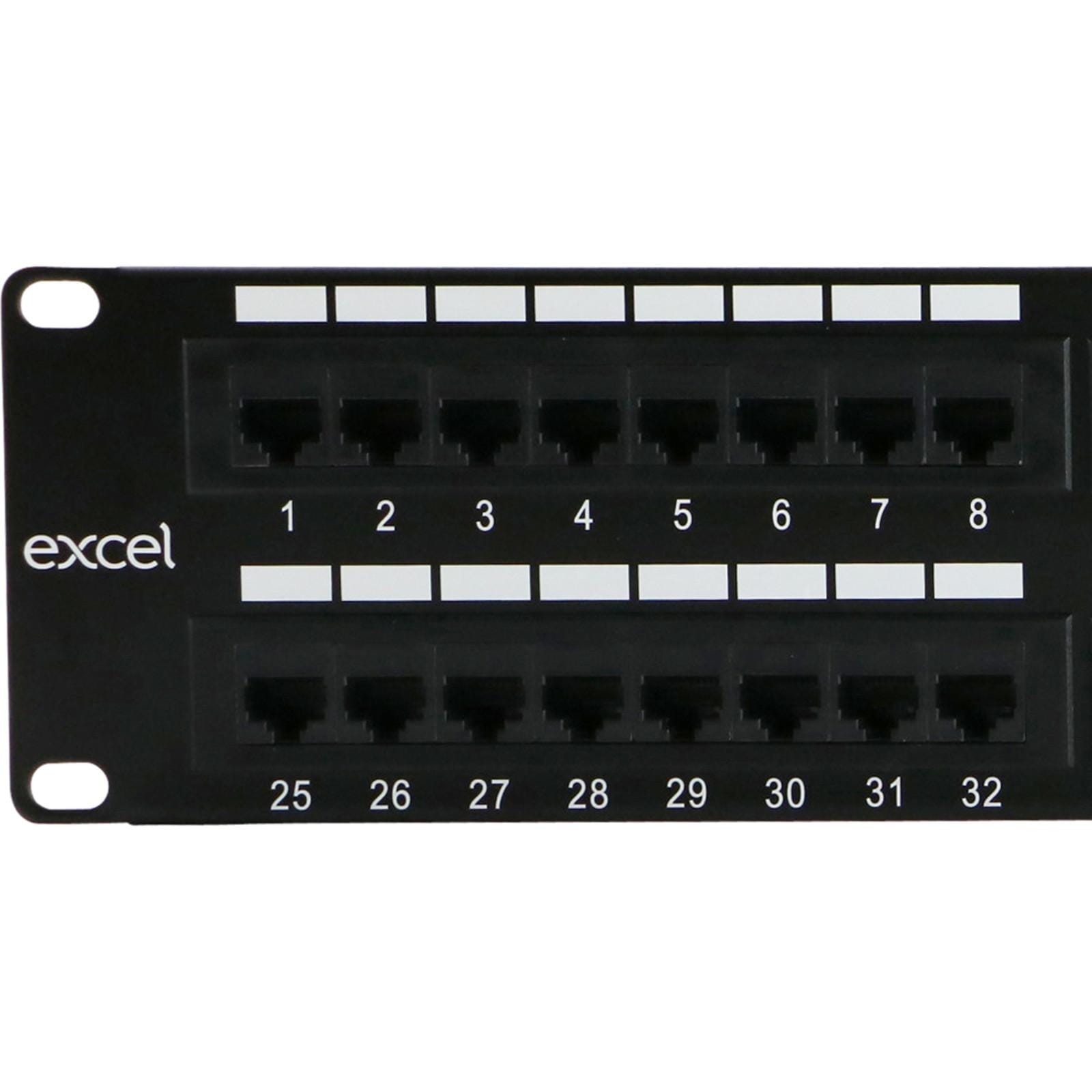 EXCEL - PANEL COMPLETO 48 PUERTOS CAT.6 UTP IDC - 2UA