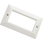 EXCEL - PLACA EMBELLECEDORA EN RELIEVE PARA CAJETIN DOBLE BLANCO
