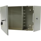 EXCEL - 06 PORT SC SIMPLEX 2 DOOR LOCKABLE PATCH BOX-LOADED