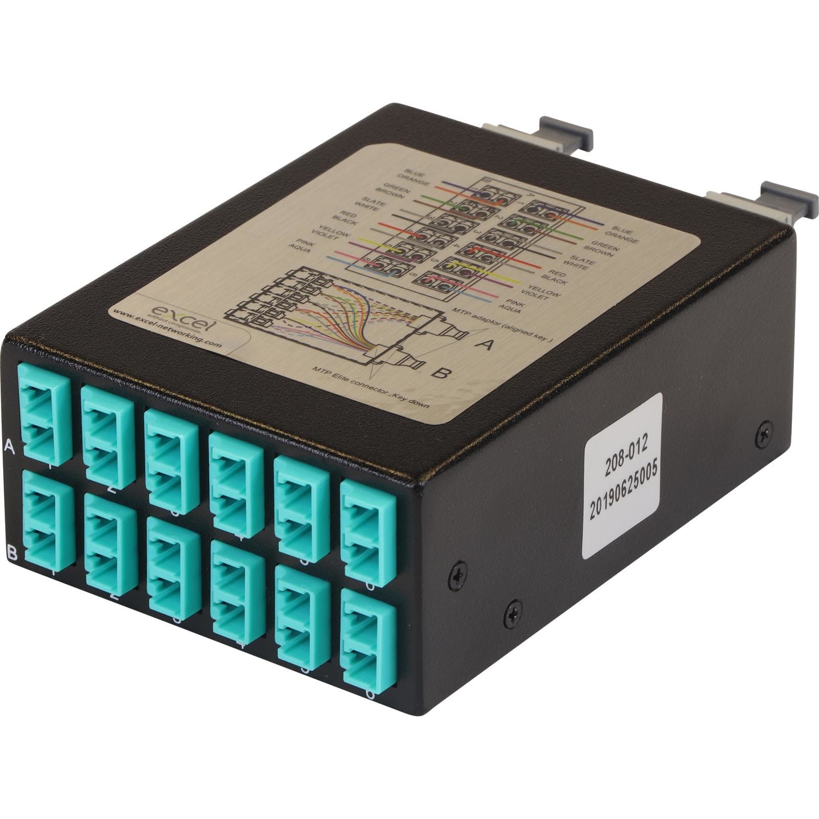 EXCEL - MODULO MTP FO OM3 ENTRADA 2 MTP SALIDA 12 DUPLEX LC 24F