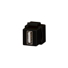 GEWISS - Adaptador USB negro compatible con Keystone Jack