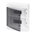 GEWISS - Caja decorativa paredes lisas con 24 (12x2) módulos preparada para alojar regletas N/T (3x16) + (11x10) IP40