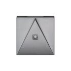 NORMALUX - Baliza emergencia empotrable SENDA 1h permanente LED blanco triangular gris