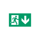 NORMALUX - Pictograma 200x120mm salida flecha abajo
