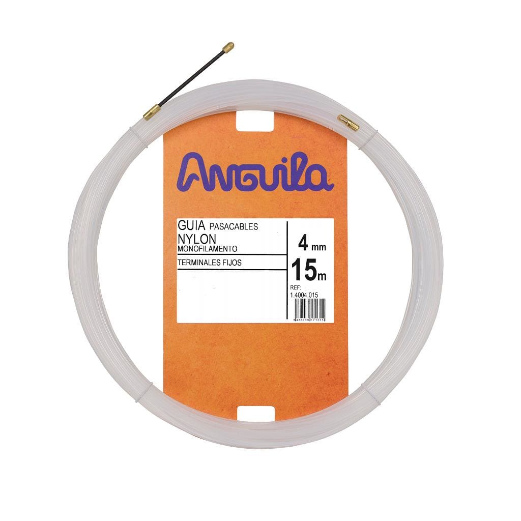 ANGUILA - Pasacables Fijo Flex. Nylon 4mm Natural 15m