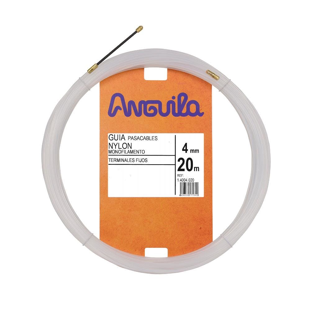 ANGUILA - Pasacables Fijo Flex. Nylon 4mm Natural 20m
