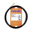 ANGUILA - Pasacables Fijo Flex. Nylon 3mm Negro 15m