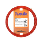 ANGUILA - Pasacables Fleje Acero Plano+PP 4mm 30m