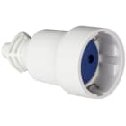 SOLERA - BASE MÓVIL BIPOLAR CON T/T LATERAL DE 16A,250V.PVC BLANCO.