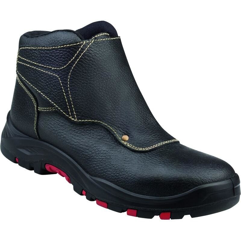 DELTA PLUS - Botas con solapa de piel crupón grabada S3 HRO HI SRC talla 39 negro