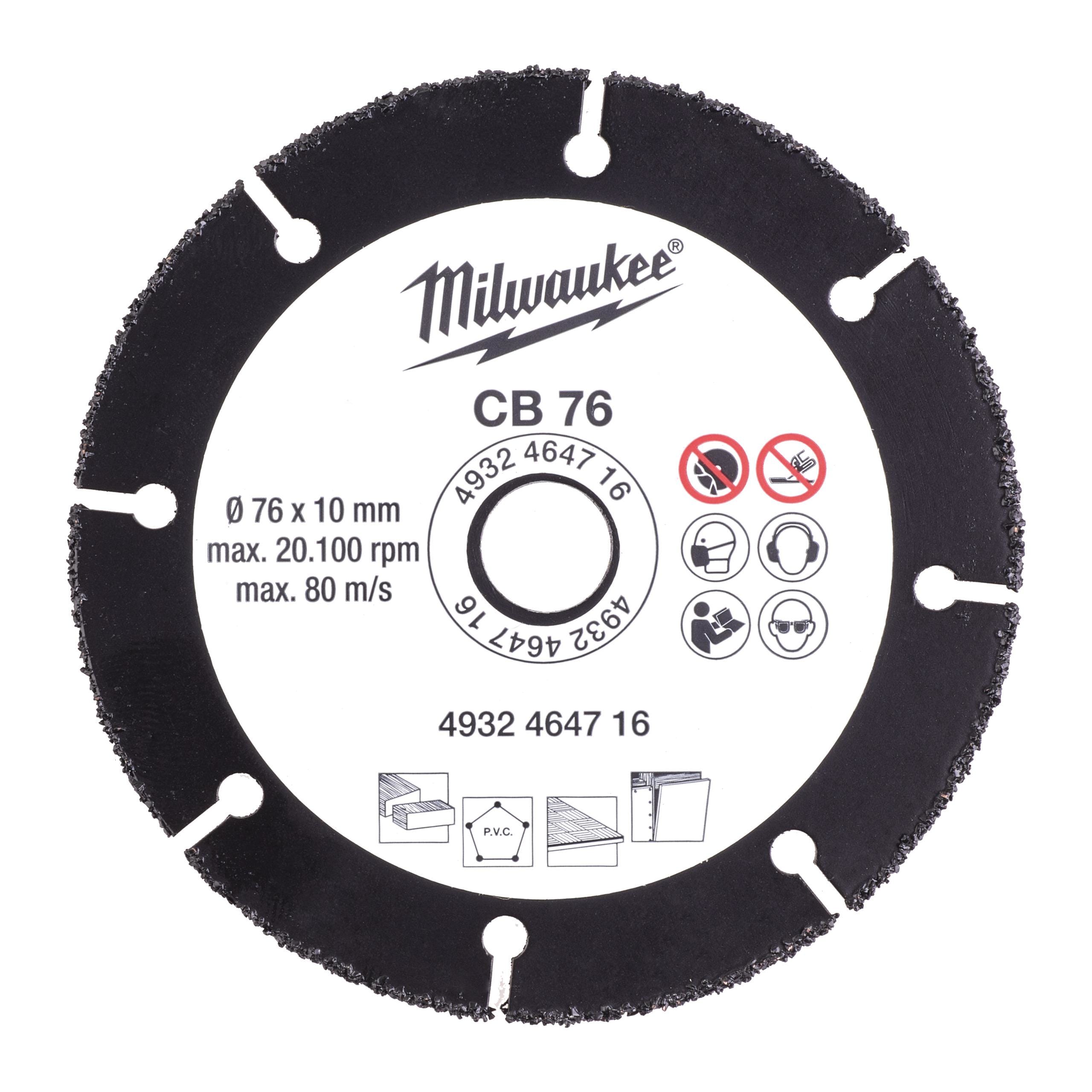 MILWAUKEE - DISCO DE GRANULO CB 76 REF.4932464716