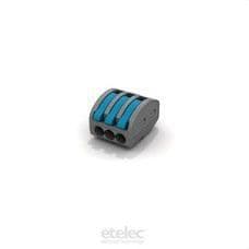 ETELEC - Conector 3 conductores 0,2-4mm2 spring box (40u)