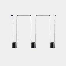 LEDS-C4 - Luminaria colgante 00-7400 ATTIC 3xE27 23 negro mate