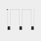 LEDS-C4 - Luminaria colgante 00-7400 ATTIC 3xE27 23 negro mate