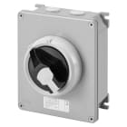 GEWISS - Interruptor rotativo HP caja de metal mando maneta negra 2P 16A IP65