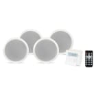 FONESTAR - Kit amplificador de pared y 4 altavoces de techo