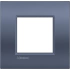 BTICINO - Placa embellecedora Livinglight AIR de color Blue Moon - 2 módulos