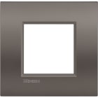 BTICINO - Placa embellecedora Livinglight AIR de color Arcilla - 2 módulos