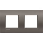 BTICINO - Placa embellecedora Livinglight AIR de color Arcilla - 2x2 módulos