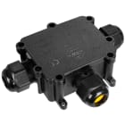SOLERA - Caja conexión luminarias con 3 prensaestopas IP68 24A 450V AC terminal 3P sección 6mm²