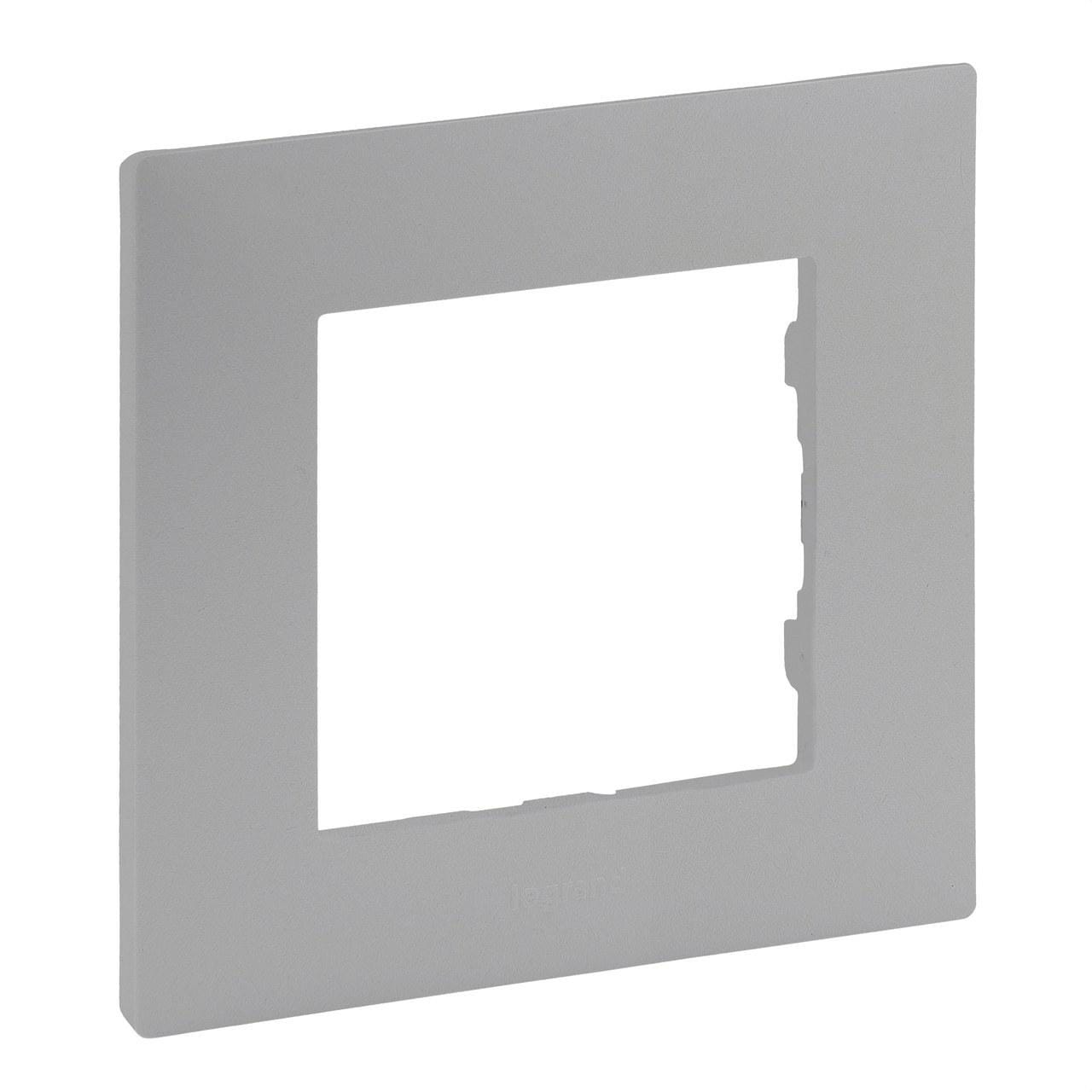 LEGRAND - Placa Niloé Step, 1 elemento, aluminio