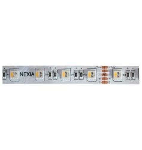 NEXIA - Tira led flexible IP67 blanco neutro 60 leds 19,2W RBG/880lm 5m