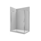 ROCA - Mampara ducha frontal hoja corredera + hoja fija 1950x1400 VICTORIA L2-E plata brillo