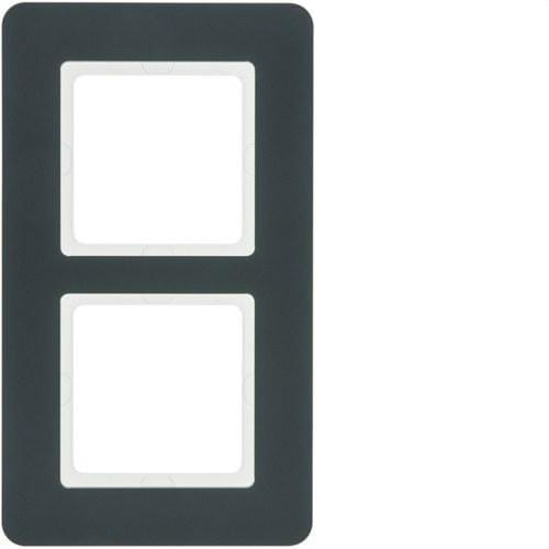 HAGER - Marco 2 elementos Q.7 antracita