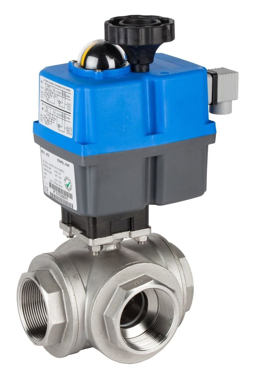 GENEBRE - VALVULA ESFERA 3 VIAS 2" GE1 PASO L INOX