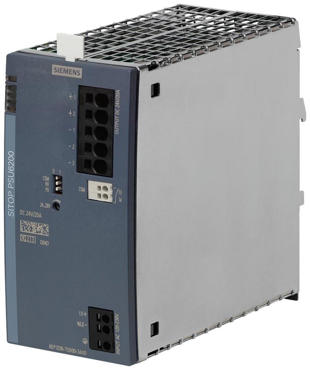 SIEMENS - Fuente de alimentación estabilizada SITOP PSU6200 entrada: AC 120-230V (DC 120-240V) salida: DC 24V/20A