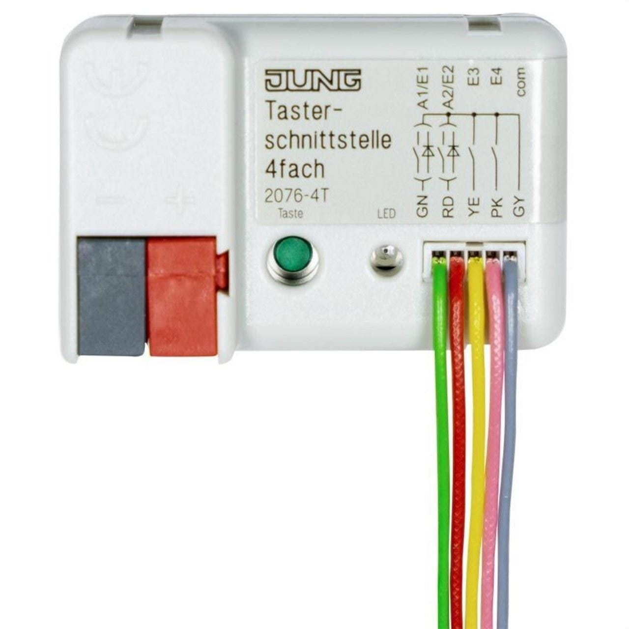JUNG - Entrada binaria compacta KNX 4 canales