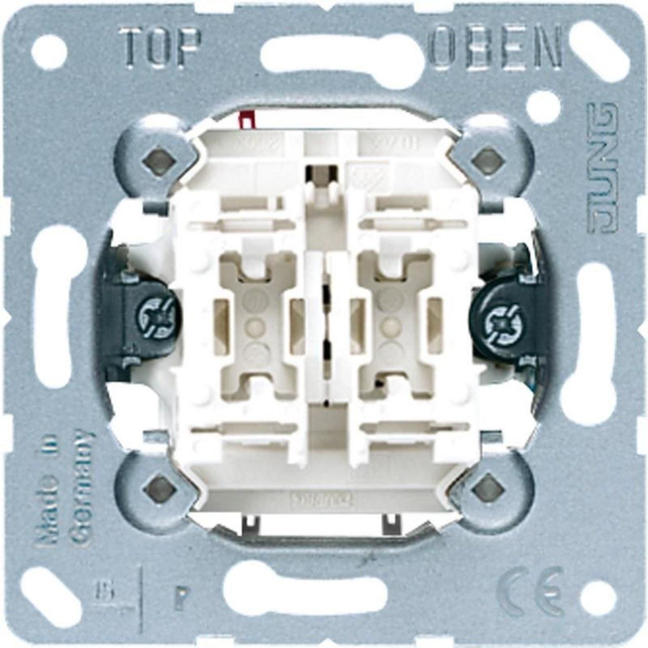 JUNG - MECANISMO DOBLE INTERRUPTOR 10AX 250V