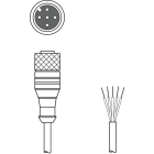 LEUZE - CABLE DE CONEXION KD S-M12-5A-P1-050